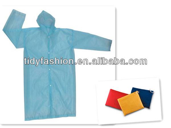 Transparent PEVA Vinly Raincoat, Emergency Primark Raincoat