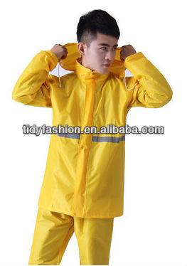 Waterproof Motorcycle Rain Suits With Reflective Strips