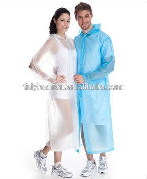 Transparent Adult Clear Plastic Raincoats For Sale