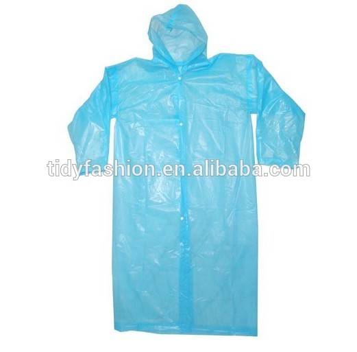 Clear Raincoat Women In Plastic Raincoat
