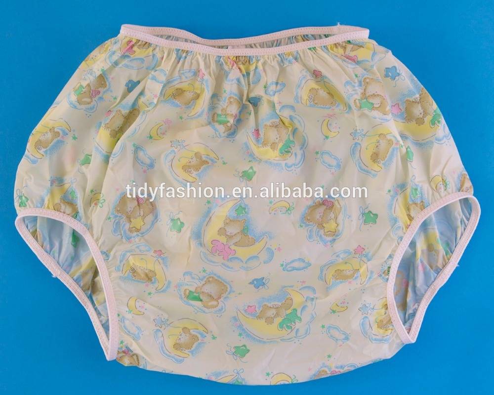 Customized Printing PVC Waterproof Adult Diaper Pants