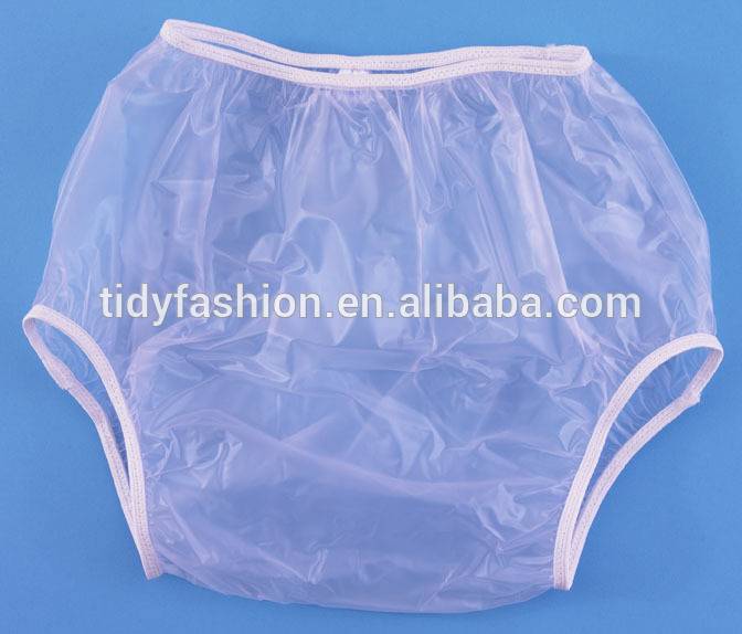 Adult Diaper PVC Transparent Plastic Pants