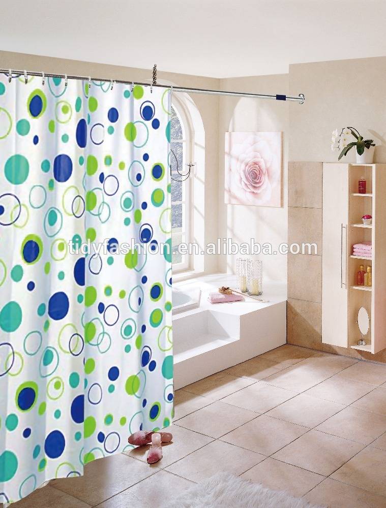 Custom Plastic Folding PVC Shower Curtain