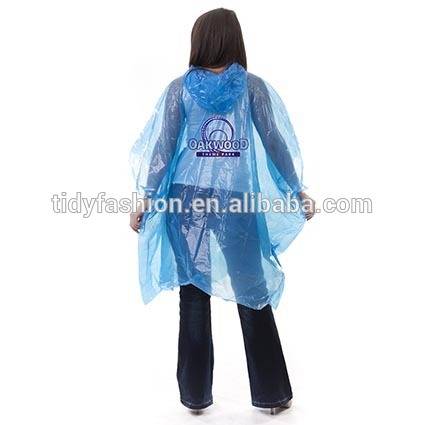 Emergency Adult Poncho Raincoat With Hood