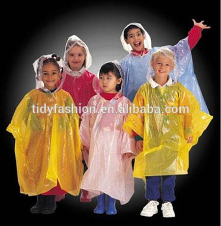 Wholesale Purple Children Kids Rain Poncho