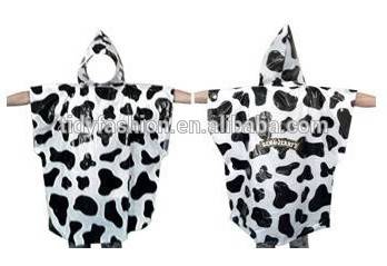 Fashion Cow Design Print Rain Poncho