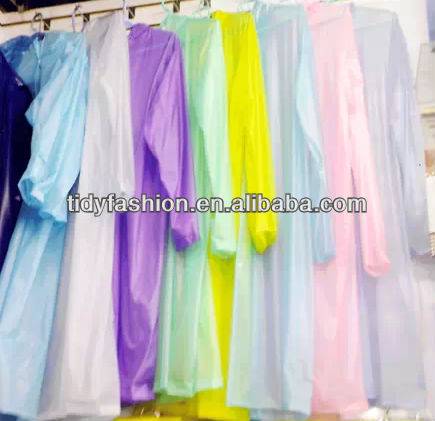 Popular Adult Plastic Raincoats For Women