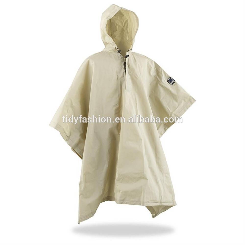 High Quality Waterproof Polyster Rain Ponchos with Logo