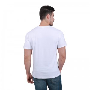 Best selling custom logo printing 100% cotton blank white t shirt