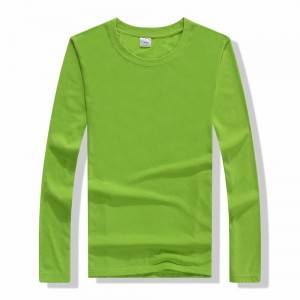 RBLS1065 Round Neck Polyester Cotton Long Sleeves Relaxation Shirt
