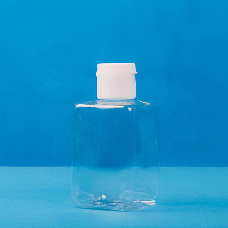 Customizable Size Clear Hand Sanitizer PET Plastic  Bottle
