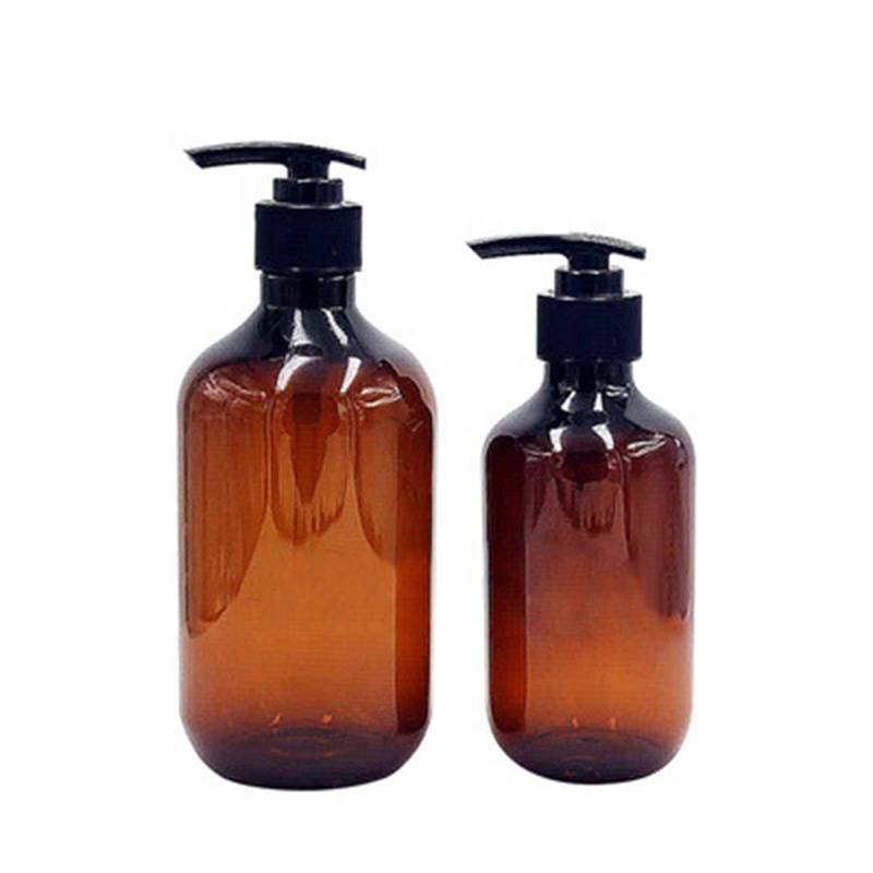 Amber  Hair Conditioner Bottle With Pump Dispenser