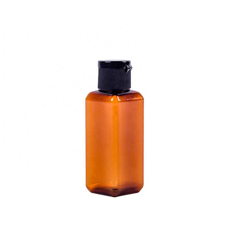 Factory Manufacture  Square Container Plastic Bottles With Flip TOP Cap