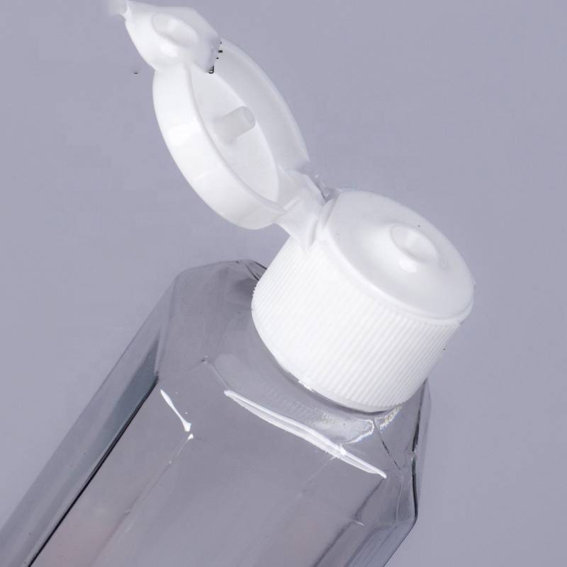 Square Shape Hand Sanitizer Plastic Bottles With Lid Flip