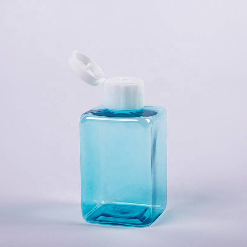 PET Sanitizer Plastic Bottle With Snap Top Flip