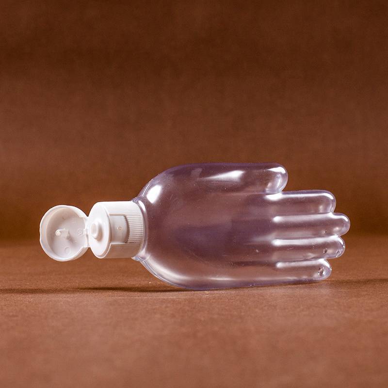 Hand Special Shape Transparent Empty Plastic Bottle for Hand Sanitizer