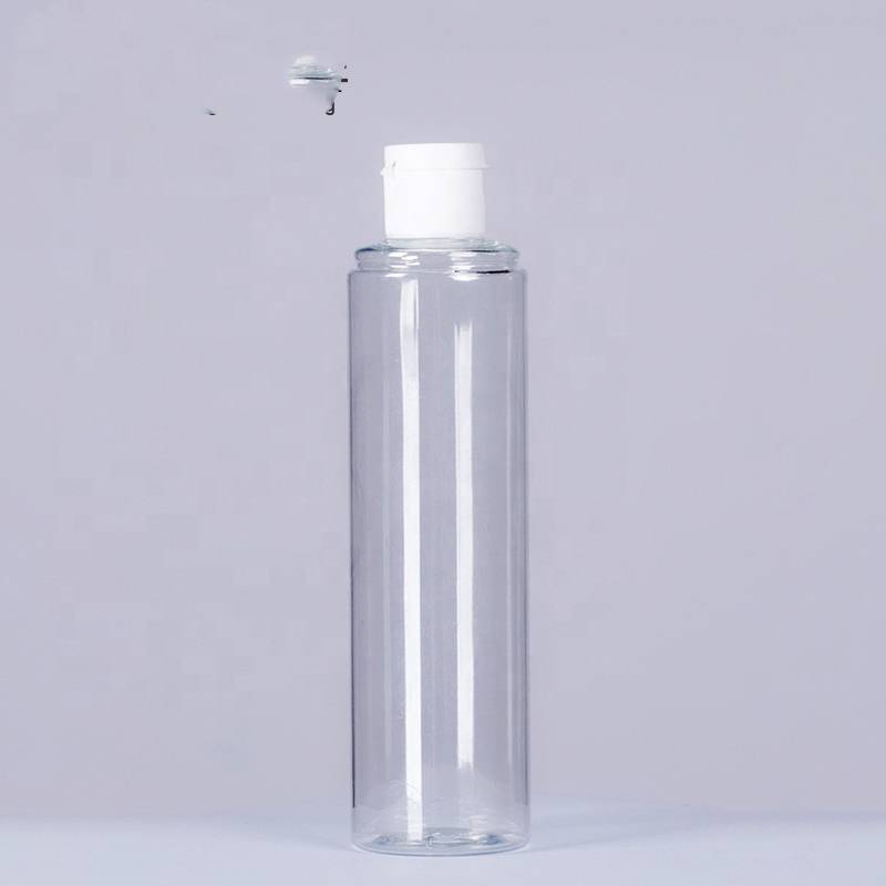 Customized Oval Shaped Pet Plastic Bottle With Flip Top