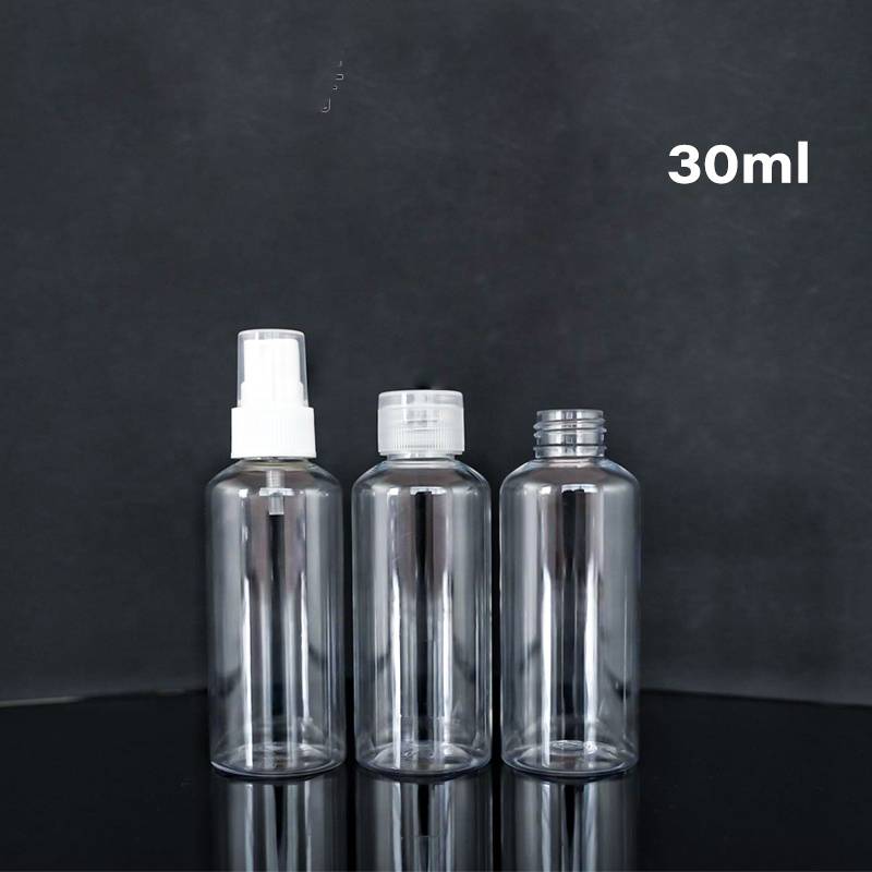 Clear Portable Empty Travel  pet plastic bottle