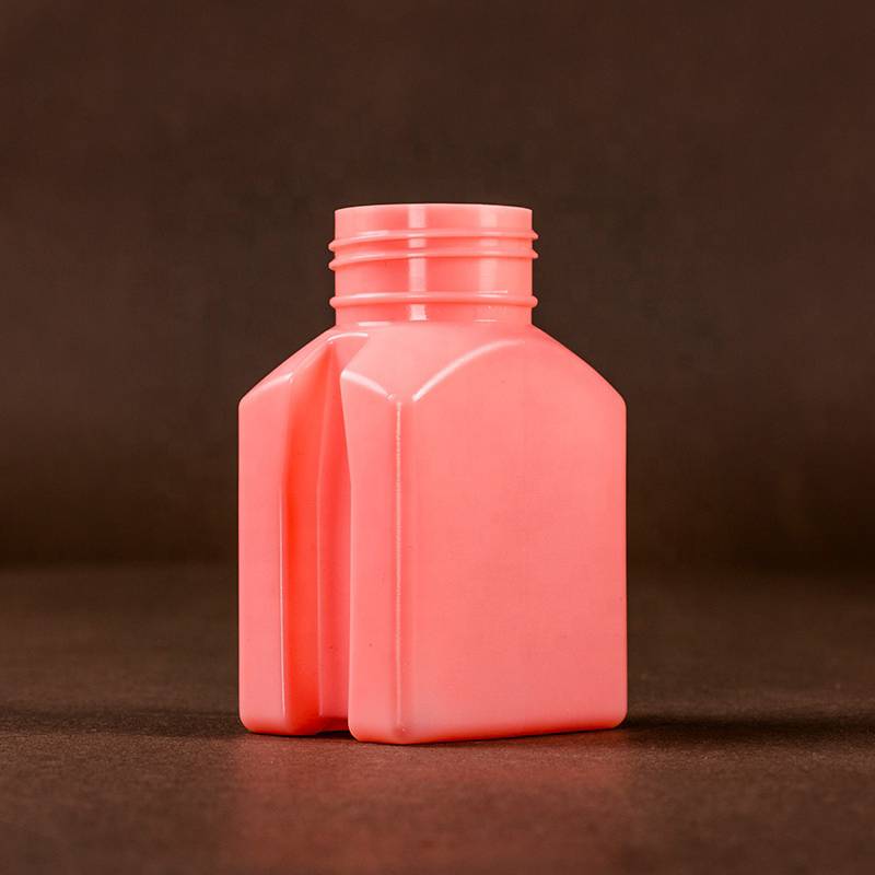 China Supplier  Square Pink Pill Bottle with Personalized Design