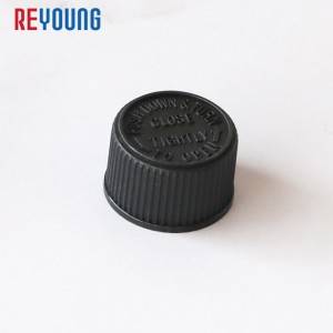 hot selling black screw cap for lotion packaging