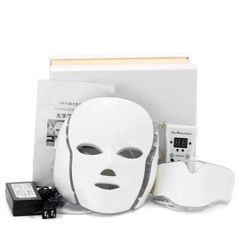 led mask with neck for skin care