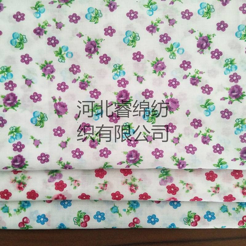 10% cotton 90% polyester printed fabric