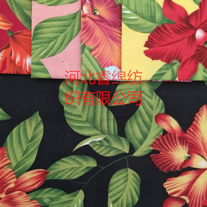 35% cotton 65% polyester printed fabric