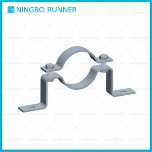 Iron Steel Offset Pipe Clamp with Screw