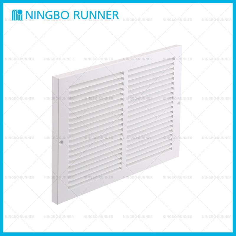 Steel Baseboard Return Air Grille White 1/2″-Space-Fins Featured Image