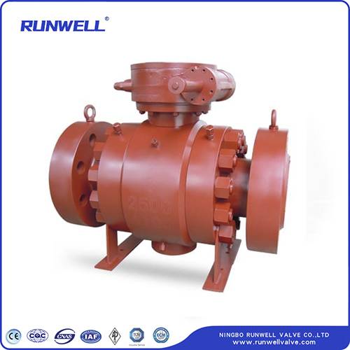 3pcs trunnion ball valve flanged connected