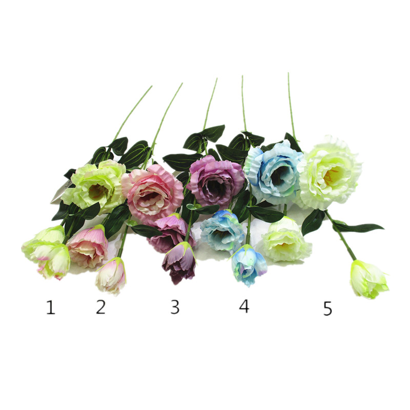 Artificial Platycodon Grandiflorus Flower Bouquet with Long Stem for Vase Table Centerpiece Wedding Offcie Home Decor