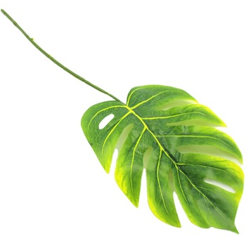 Artificial Tropical Palm Leaves Luau Party Decoration Monstera Fake Large Green Leaf for Hawaiian Luau Party Decorations Jungle Beach Birthday Theme BBQ Party Supplies Featured Image