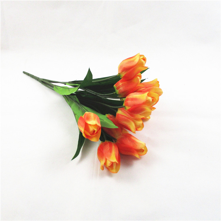 Artificial Tulips  Flowers 12  flower heads Real Touch Arrangement Bouquet for Home Room Office Party Wedding Decoration