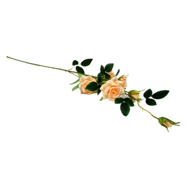 Artificial Rose Silk Flower Blossom Bridal Bouquet for Home Wedding Decor