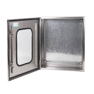 Kuti çeliku inox derë transparente