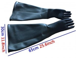 Thicken Stripe wear sandblasting gloves