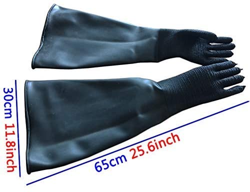 Thicken Stripe wear sandblasting gloves Featured Image