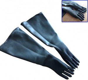 Thicken Stripe wear sandblasting gloves