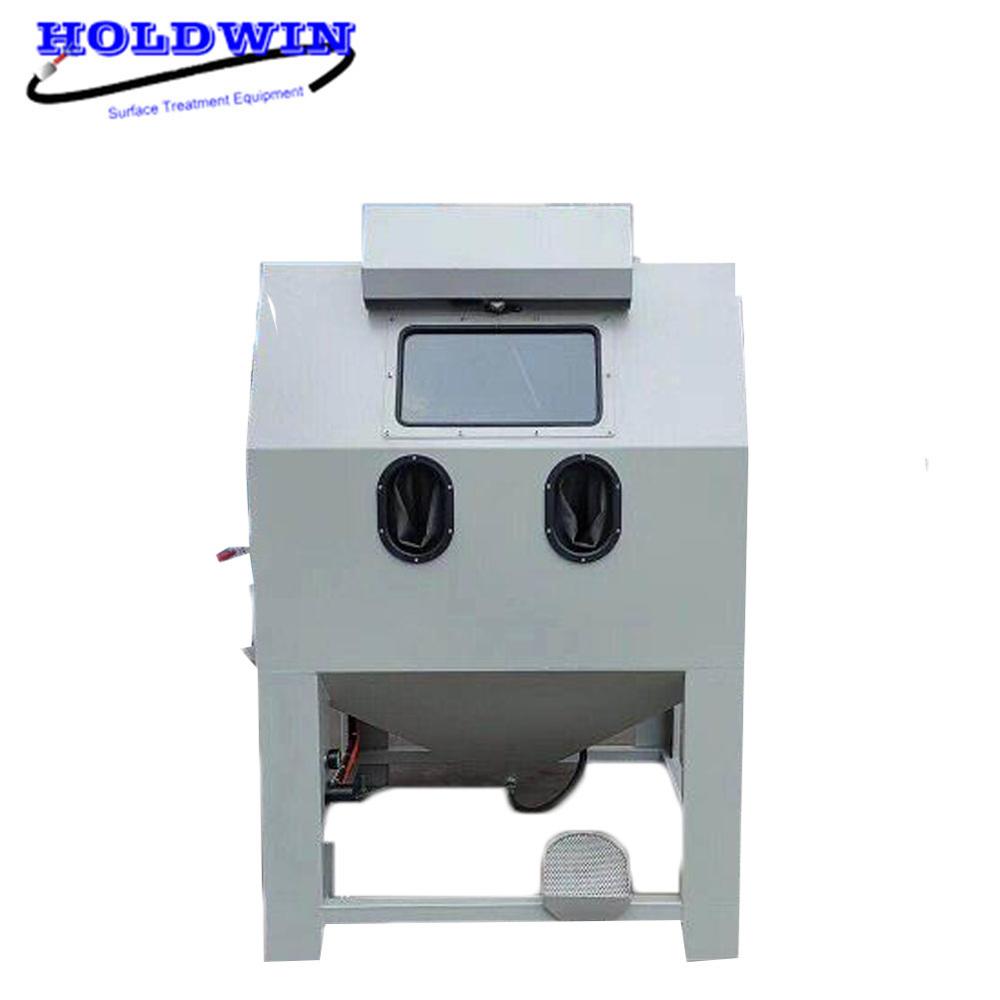 Holdwin CE Sandblasting Machine for Wheel Cleaning 1212CW Turntable Sandblast Cabinet Mold Sandblaster Equipment