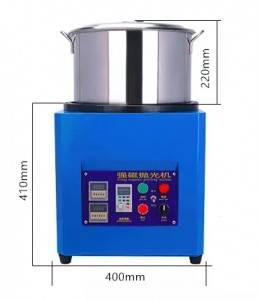 Magnetic polishing machine for small metal parts