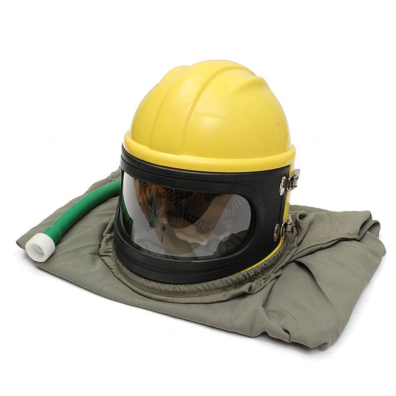 Whole set sand blasting helmet with air hose,air breathing filter,temperature regulator Featured Image