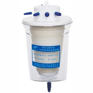 Blood container & filter for single use