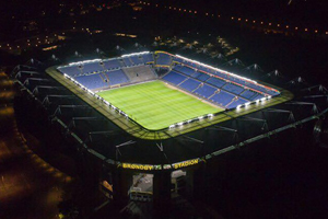 SCL LED lighting system–DMX lighting show of Denmark Brondby Stadium