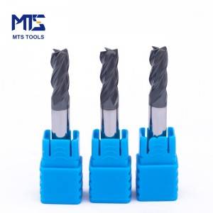 HRC45 Carbide 4 Flute Standard Length End Mills