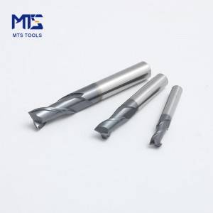 45 HRC Carbide 2 Flute Standard Length End Mills