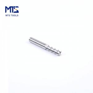 55 HRC Carbide 3 Flute Standard Length End Mills for Aluminum single-edge