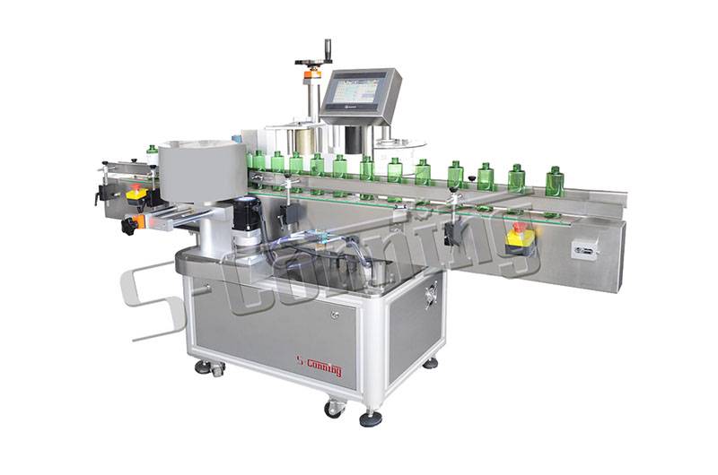S-322 double star wheel round bottle labeling machine Featured Image