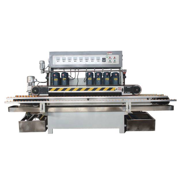 New Type Straight Line Beveling Edge Glass Edging Polishing Machine With Eight Grinding Heads Featured Image