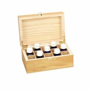 Rectangular square wooden gift packing box with removable compartment storage tray