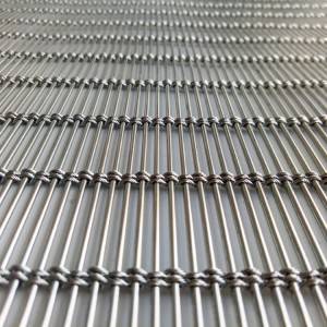 Metal wire mesh for facade cladding